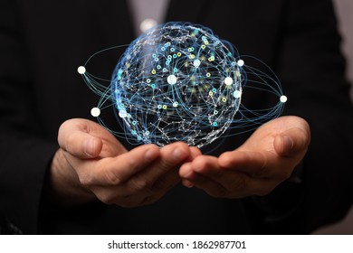 Digital Network and data concept.