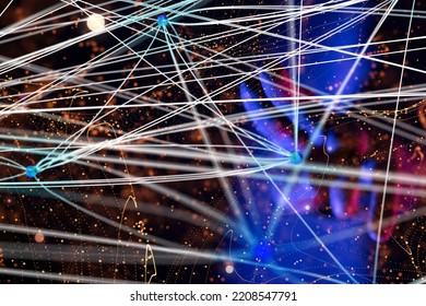 Digital Network and data concept
