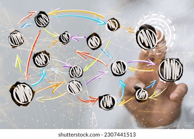 Digital Network and data concept
