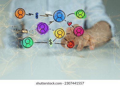 Digital Network and data concept
