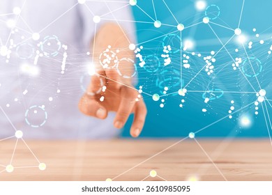 Digital Network and data concept