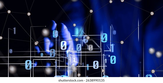 Digital Network and data concept