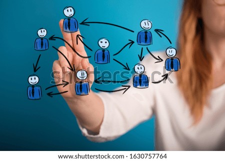 Digital Network and data concept