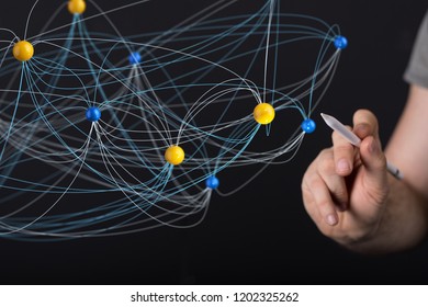 digital network in hand