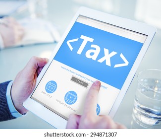 Digital Online Tax Payment Policy Office Concept