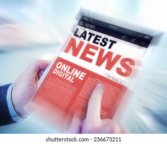 Digital Online Update Latest News Concept