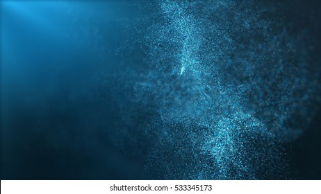 Digital particles floating wave form in the abyss abstract cyber technology de-focus background - Powered by Shutterstock - Get 15% off with code: PIKWIZARD15