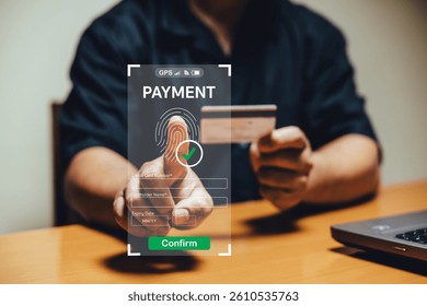 Digital payment processing with fingerprint authentication office setting technology