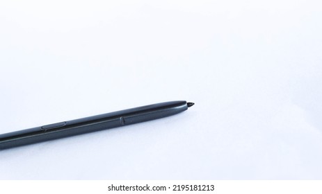 Digital Pen, Android Pen, Stylus, Ipad Stylus, Isolated On White Background. Copy Space.