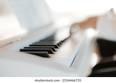 Digital Piano in Soft Focus - Powered by Shutterstock