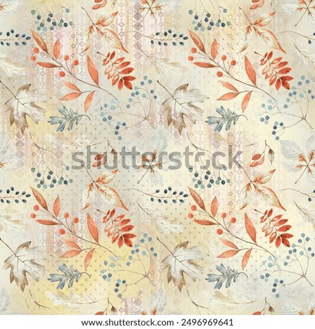 digital printed allover , allover designs with colored background and leafs