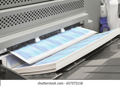 Digital Printing Machine During Production
