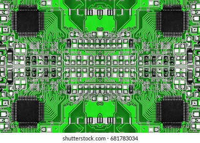 digital processor technology, green background