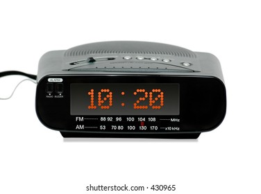 Digital Radio Alarm Clock -isolated