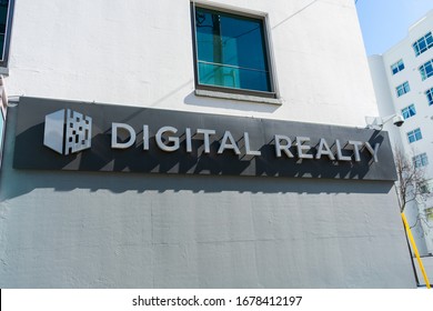 Digital Realty Logo At Headquarter Of Digital Realty Trust Real Estate Investment Trust - San Francisco, California, USA - 2020