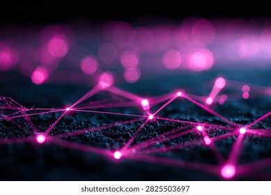 Una representación digital nodos