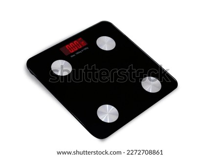 digital scale with bluetooth functionality to weigh people, tempered glass scale and led light