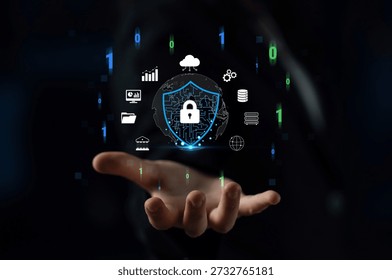 Digital Security Concept with Shield and Lock Image Symbolizing Data Protection and Cybersecurity in a Modern Technological Environment Quark.