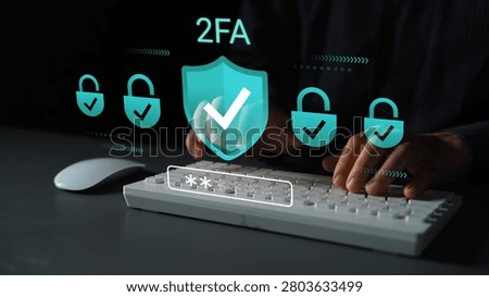 Digital Security Concept with Two-Factor Authentication, Keyboard, and Lock Symbols Highlighting Cybersecurity Practices for Enhanced Protection Gluon.