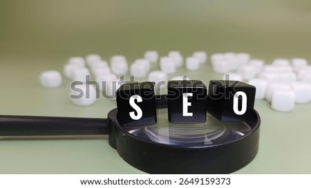 Digital SEO Strategy with Search Engine Optimization Elements for Website Ranking, Traffic Analytics, and Internet Marketing Concept. 