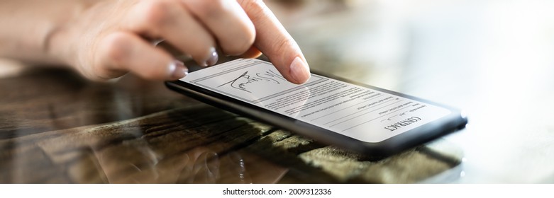 Digital Signature On Contract Document Online Using Smartphone