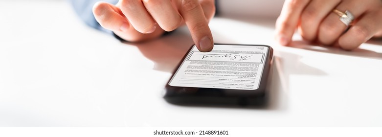 Digital Signature On Contract Document Online Using Smartphone