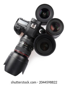 Digital SLR Camera With Multiple Lenses