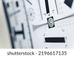 Digital still-camera optic lens sharpness testing resolution chart. ISO 12233 test chart. Testing procedure. High quality photo