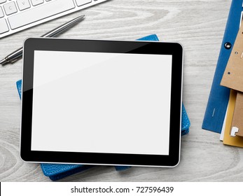 Digital Tablet On Desk