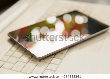 Digital tablet over laptop 