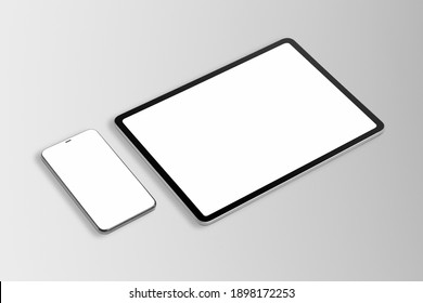 Digital Tablet Phone Screen Mockup Smart Tech