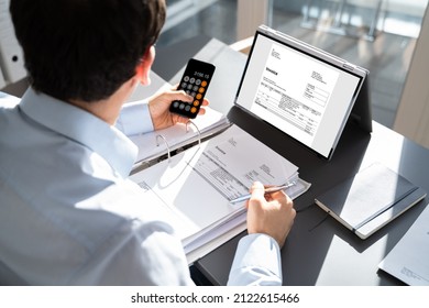 Digital Tax E Invoice Online Software On Laptop Screen