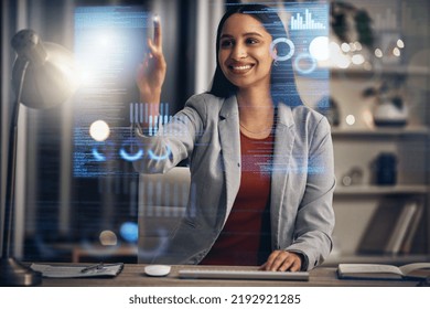 Digital IT technician or software developer coding user interface or UX program code on cgi 3D screen. Futuristic javascript SSL language with genius female engineer reading security information
