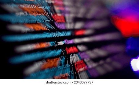 Digital technology industry concept Development of programming and coding