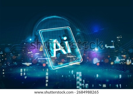 Digital technology, internet network connection, big data, IoT internet of things. Smart city innovative technology with AI global network connection