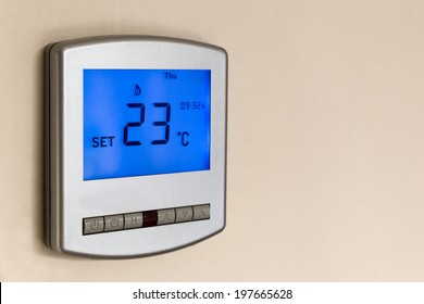 Digital Thermostat at 23 degrees Celsius