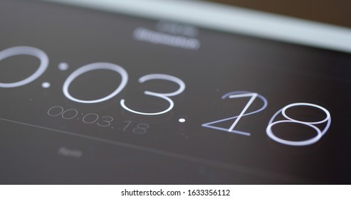 Digital timer counter on tablet - Powered by Shutterstock