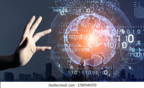 Digital transformation concept. Binary code. AI (Artificial Intelligence). - Shutterstock ID 1789549370