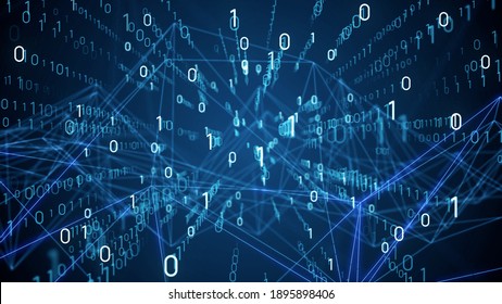 Digital Transformation Concept Binary Code Programming Stock Photo ...