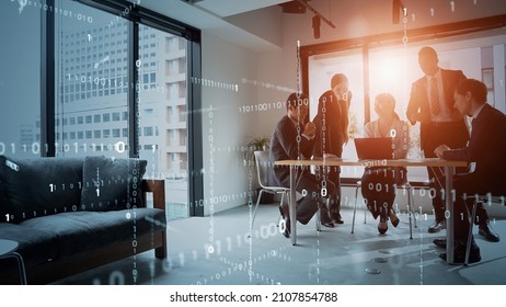 Digital transformation concept. System engineering. Binary code. Programming. - Powered by Shutterstock