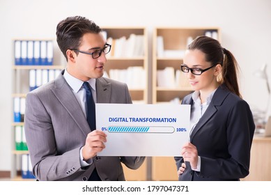Digital transformation and digitalization concept