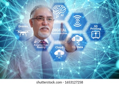 Digital transformation and digitalization technology concept