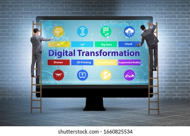 Digital transformation and digitalization technology concept