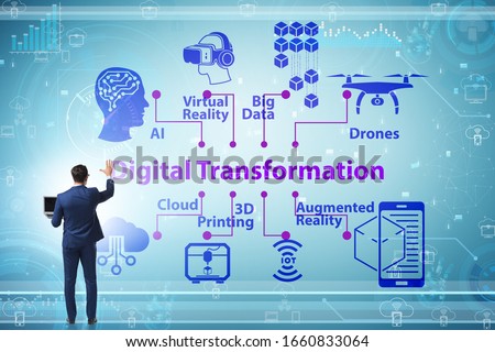 Digital transformation and digitalization technology concept