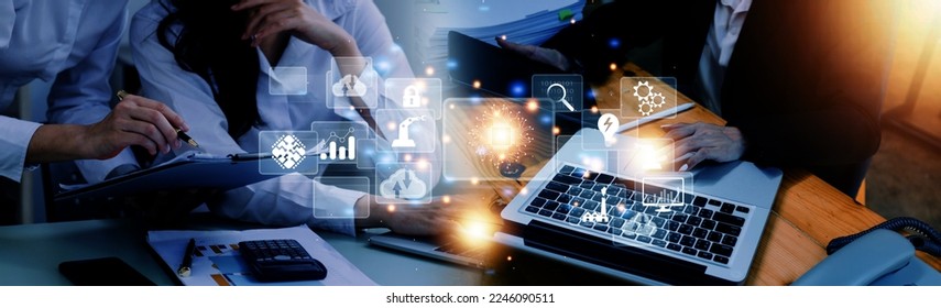 Digital transformation technology strategy, digitization and digitalization of business processes and data, optimize and automate operations, customer service management, internet and cloud computing