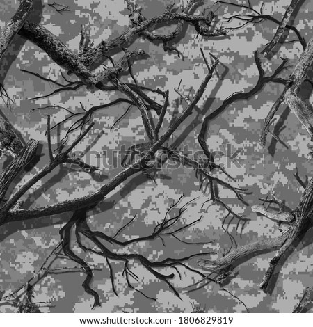 DIGITAL URBAN CAMOUFLAGE SEAMLESS PATTERN