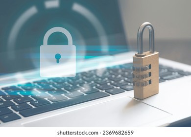 digital verify pass code key lock , security password protection , access authorization concept