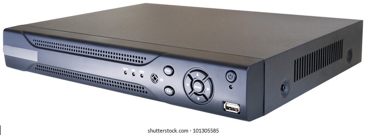 Digital Video Recorder Isolated On The White