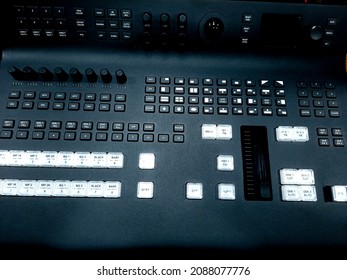 Digital Video Switcher Buttons. Blackmagic Switcher. 