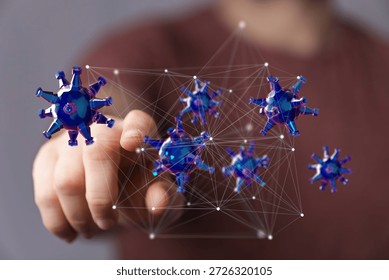 Digital Virus Network Connection Concept - Powered by Shutterstock - Get 15% off with code: PIKWIZARD15